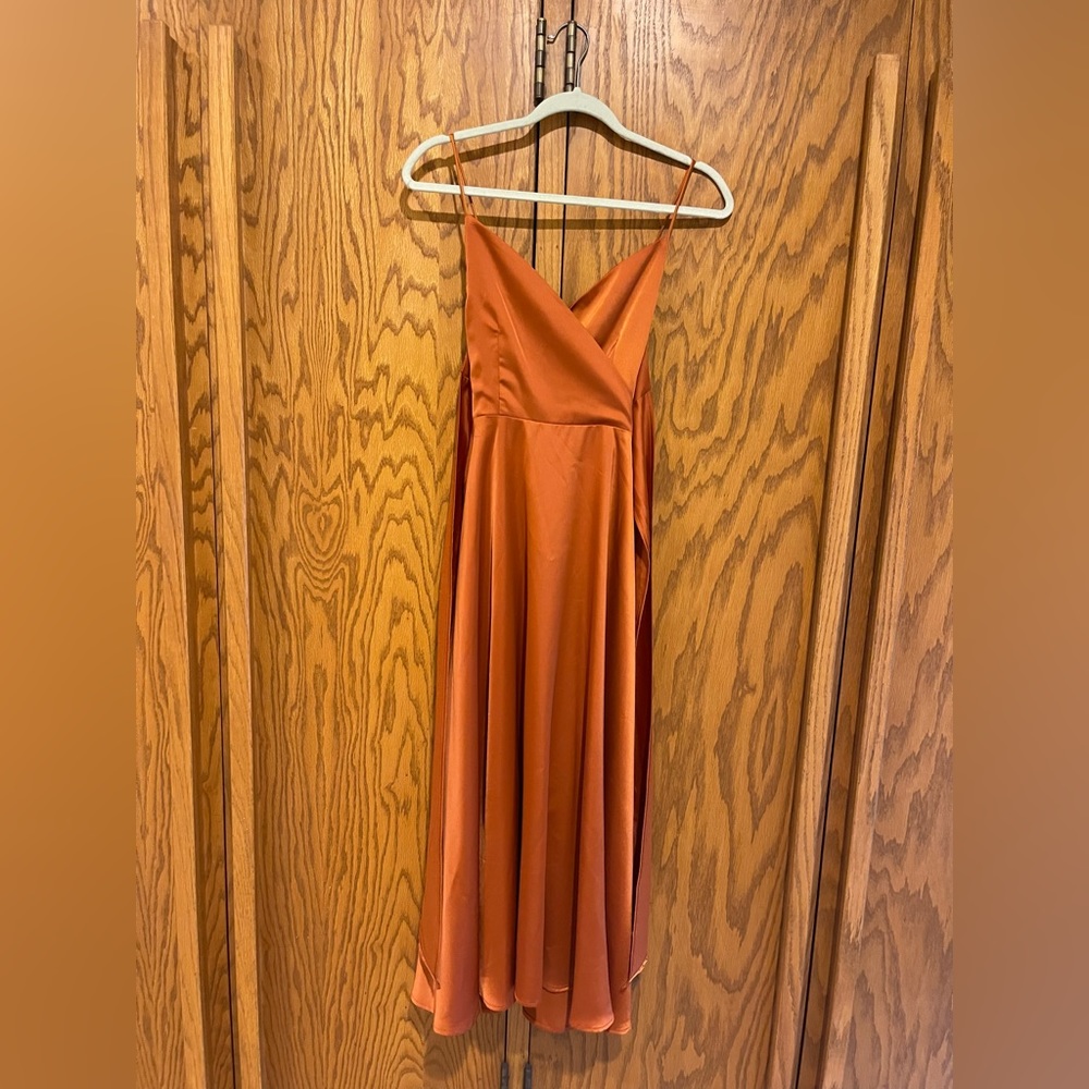 Rust Orange dress from Etsy AprilRoseCo